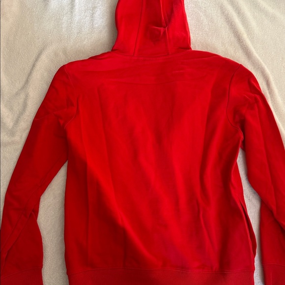 Mens Hugo Boss Red Zip Up Sweatshirt Stretch Cotton Hoodie Size Large - NEW* - Picture 6 of 8